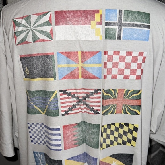 Marcelo Burlon Flags T Shirt Size Large - Picture 6 of 10